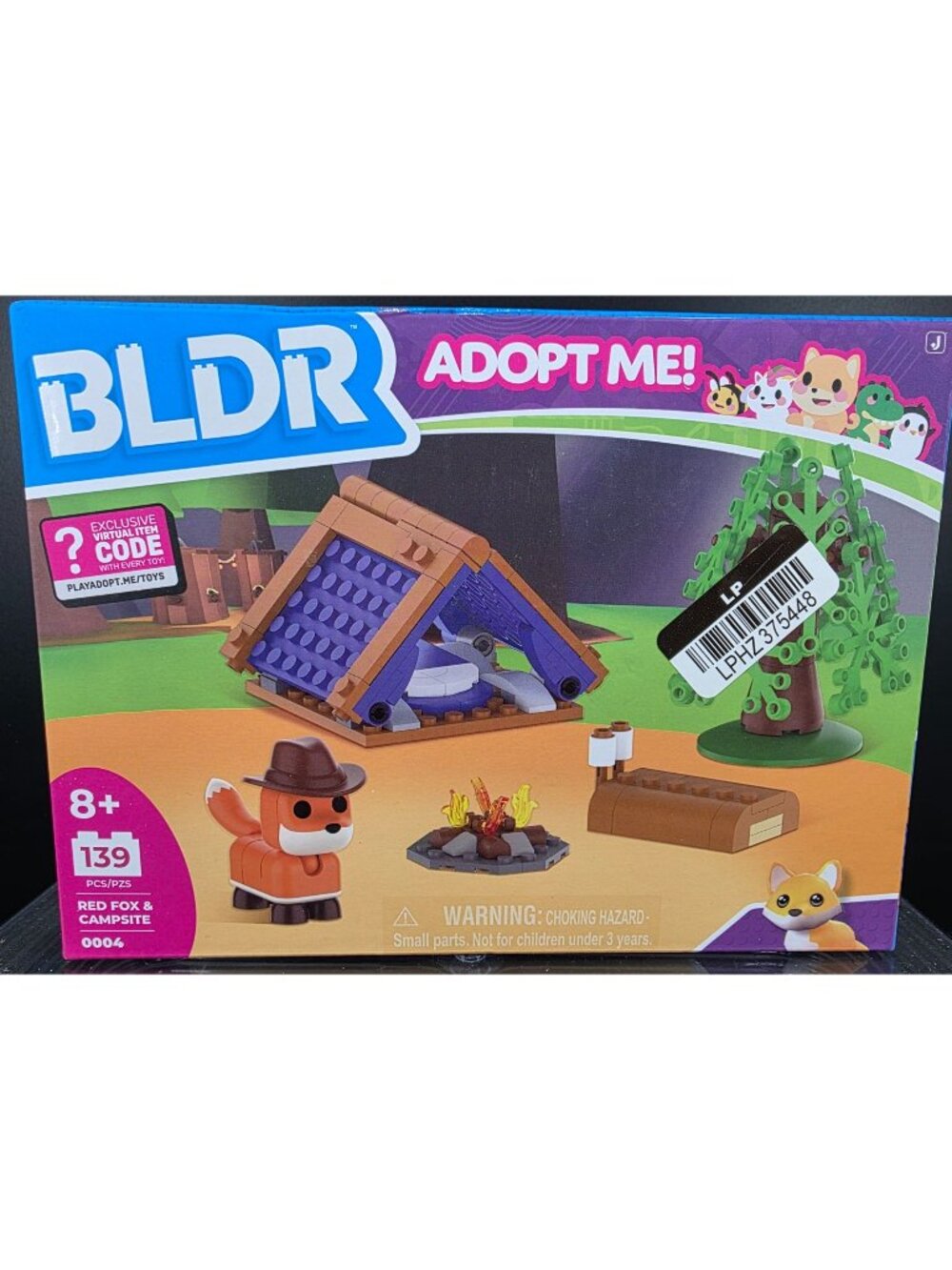 BLDR Red Fox & Campsite Building Toy Set New 139 Pieces Age 8+ Compatible